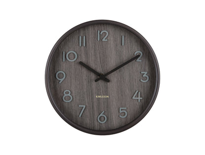 Karlsson Wall clock Pure small walnut wood