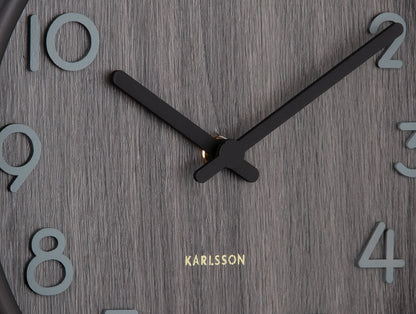 Karlsson Wall clock Pure small walnut wood