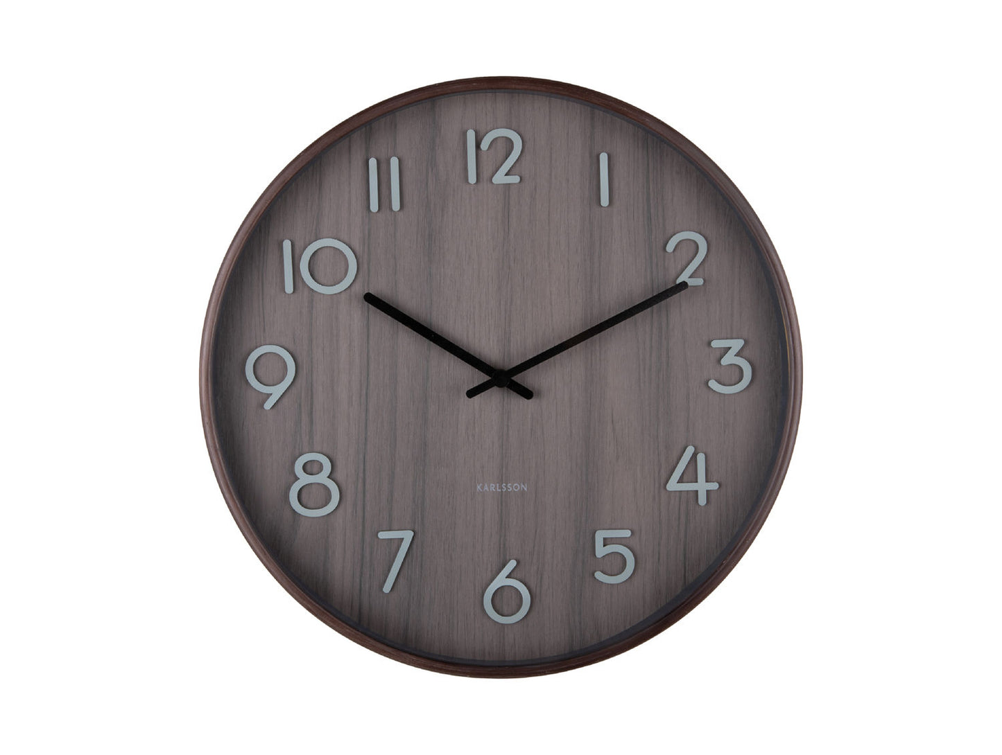 Karlsson Wall clock Pure medium walnut wood