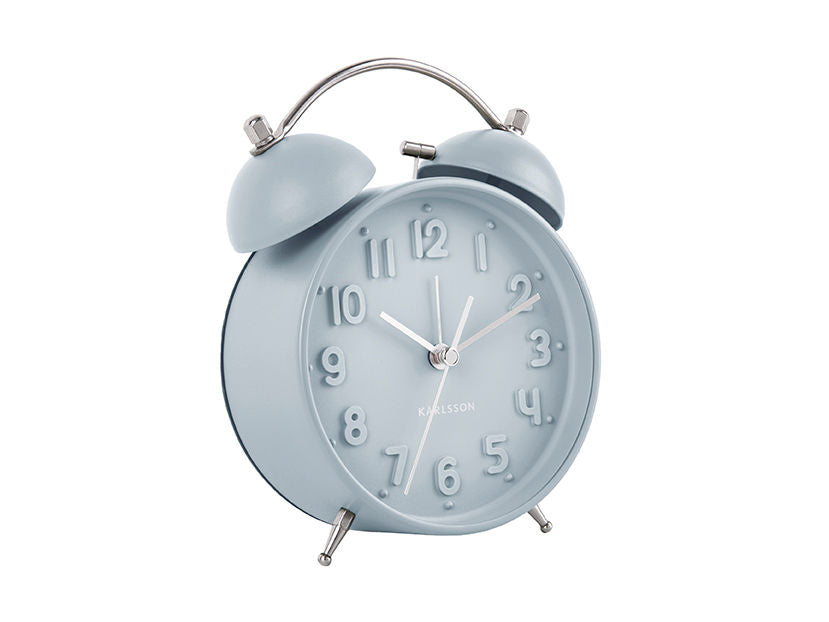 Karlsson Alarm clock Iconic matt ice blue