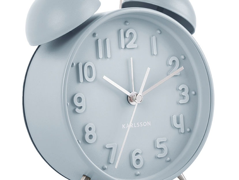 Karlsson Alarm clock Iconic matt ice blue