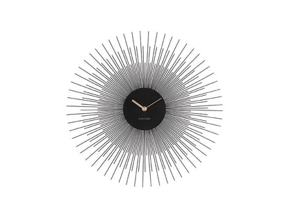 Karlsson Wall clock Peony steel black