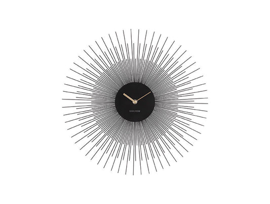 Karlsson Wall clock Peony steel black