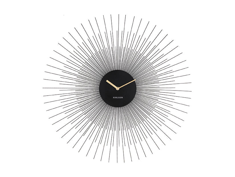 Karlsson Wall clock Peony steel large black