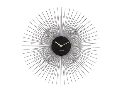 Karlsson Wall clock Peony steel large black