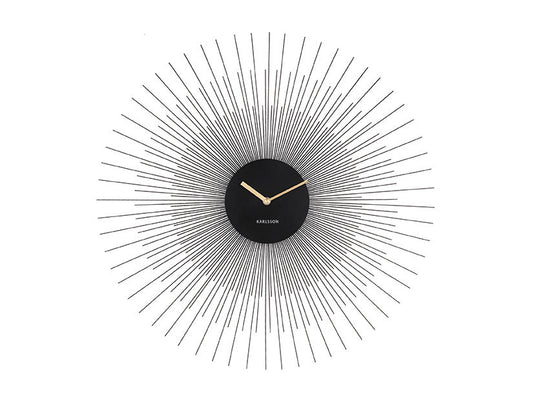 Karlsson Wall clock Peony steel large black