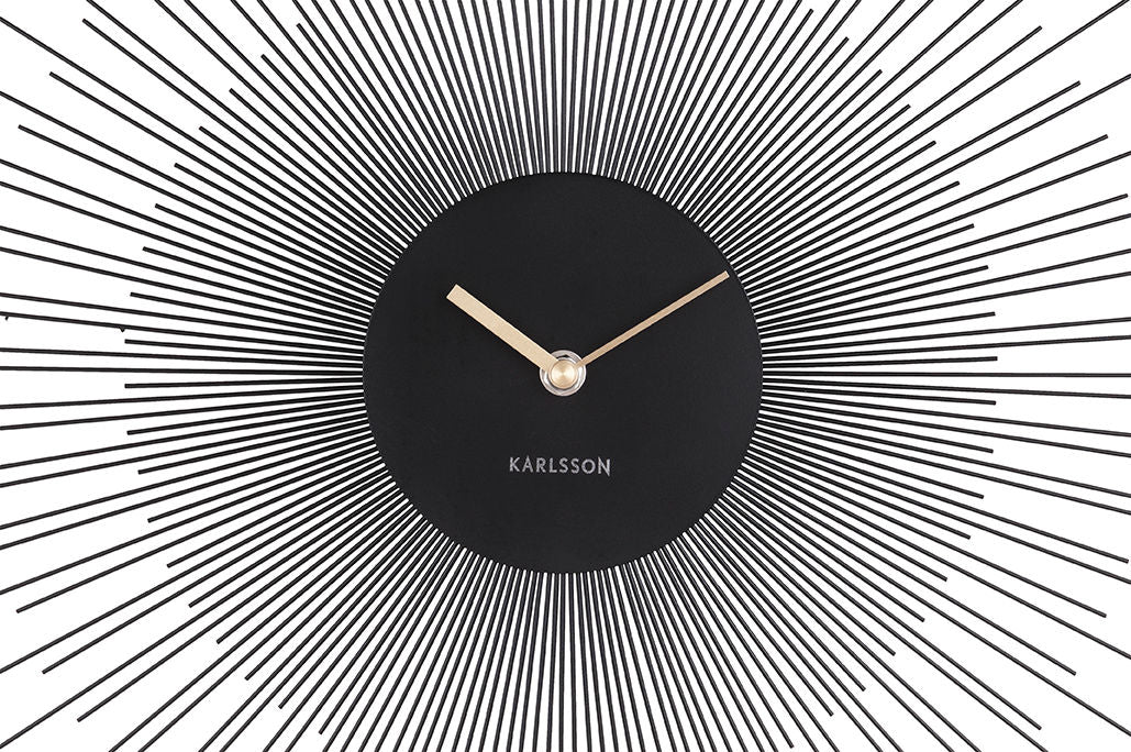 Karlsson Wall clock Peony steel large black