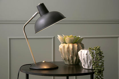 Leitmotiv Table lamp Hood iron matt black