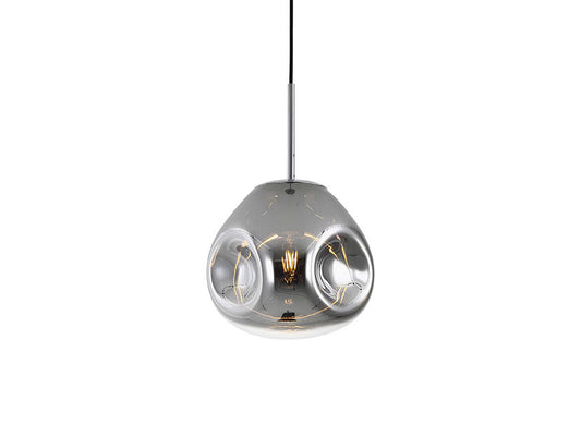 Leitmotiv Pendant Lamp Blown glass chrome small