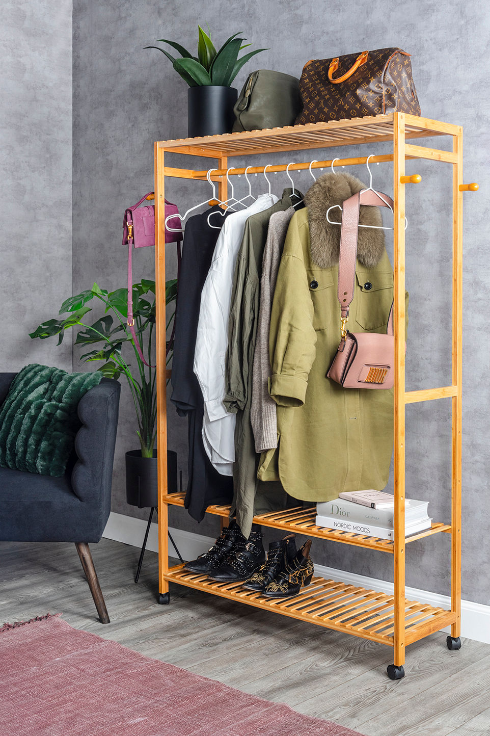 Leitmotiv Clothing rack bamboo