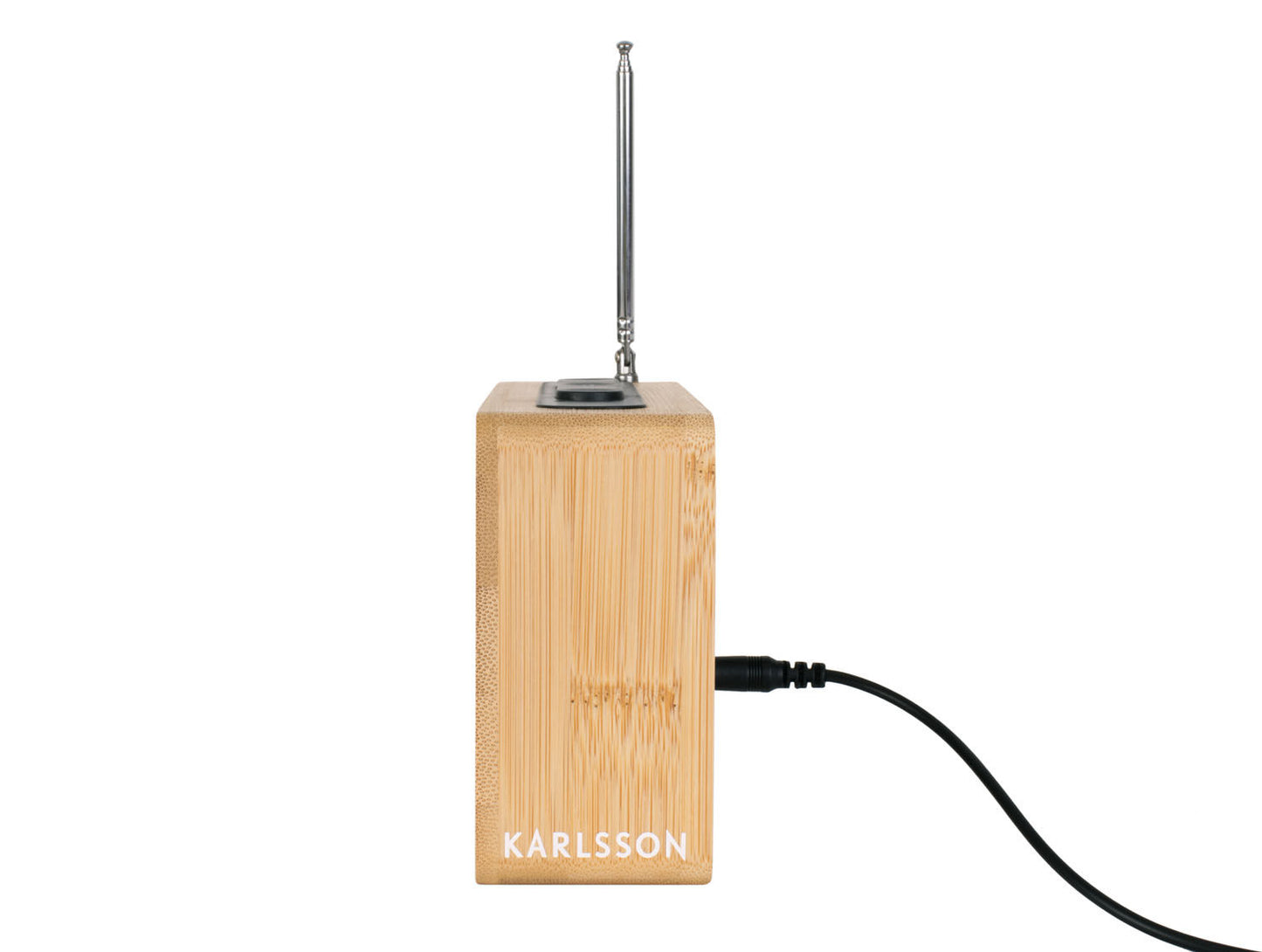 Karlsson Alarm clock Retro Radio bamboo