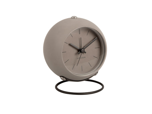 Karlsson Alarm clock Nirvana Globe dark warm grey