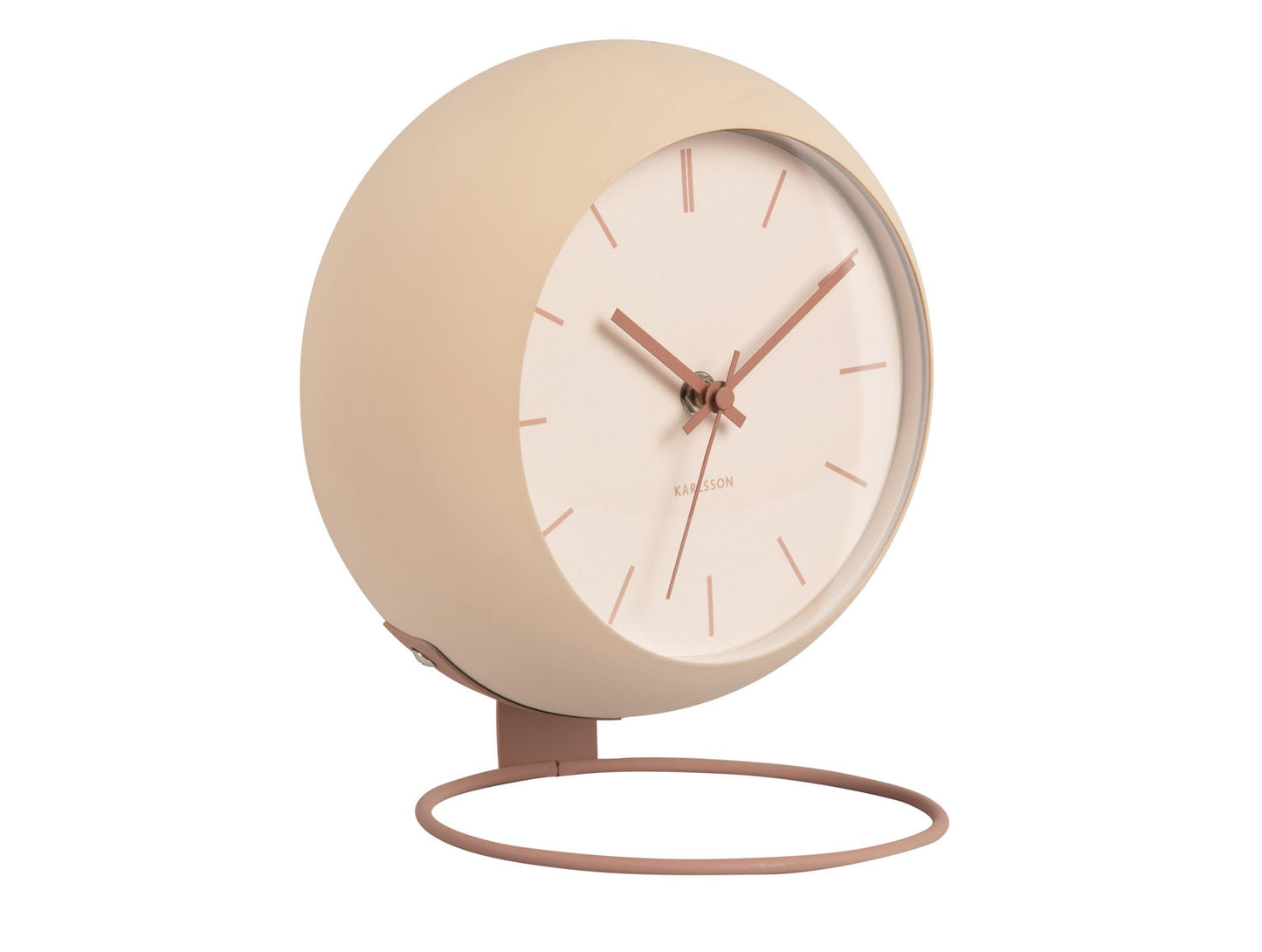 Karlsson Table clock Nirvana Globe sand brown