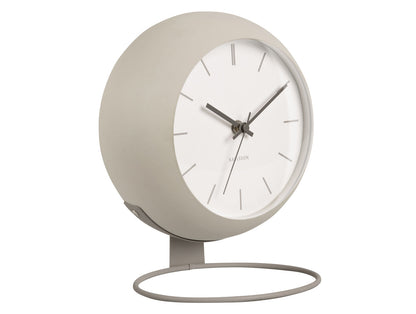 Karlsson Table clock Nirvana Globe warm grey