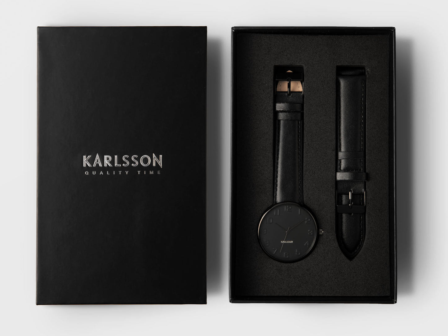 Karlsson Watch Mr. Black for men steel black