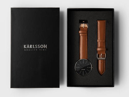 Karlsson Watch Normann for men steel black