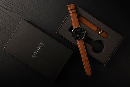 Karlsson Watch Normann for men steel black