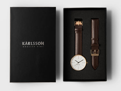 Karlsson Watch Normann for men steel white