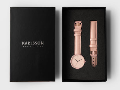 Karlsson Watch Ms. Pink for women steel soft pink