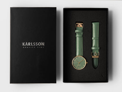 Karlsson Watch Charm for women steel jungle green