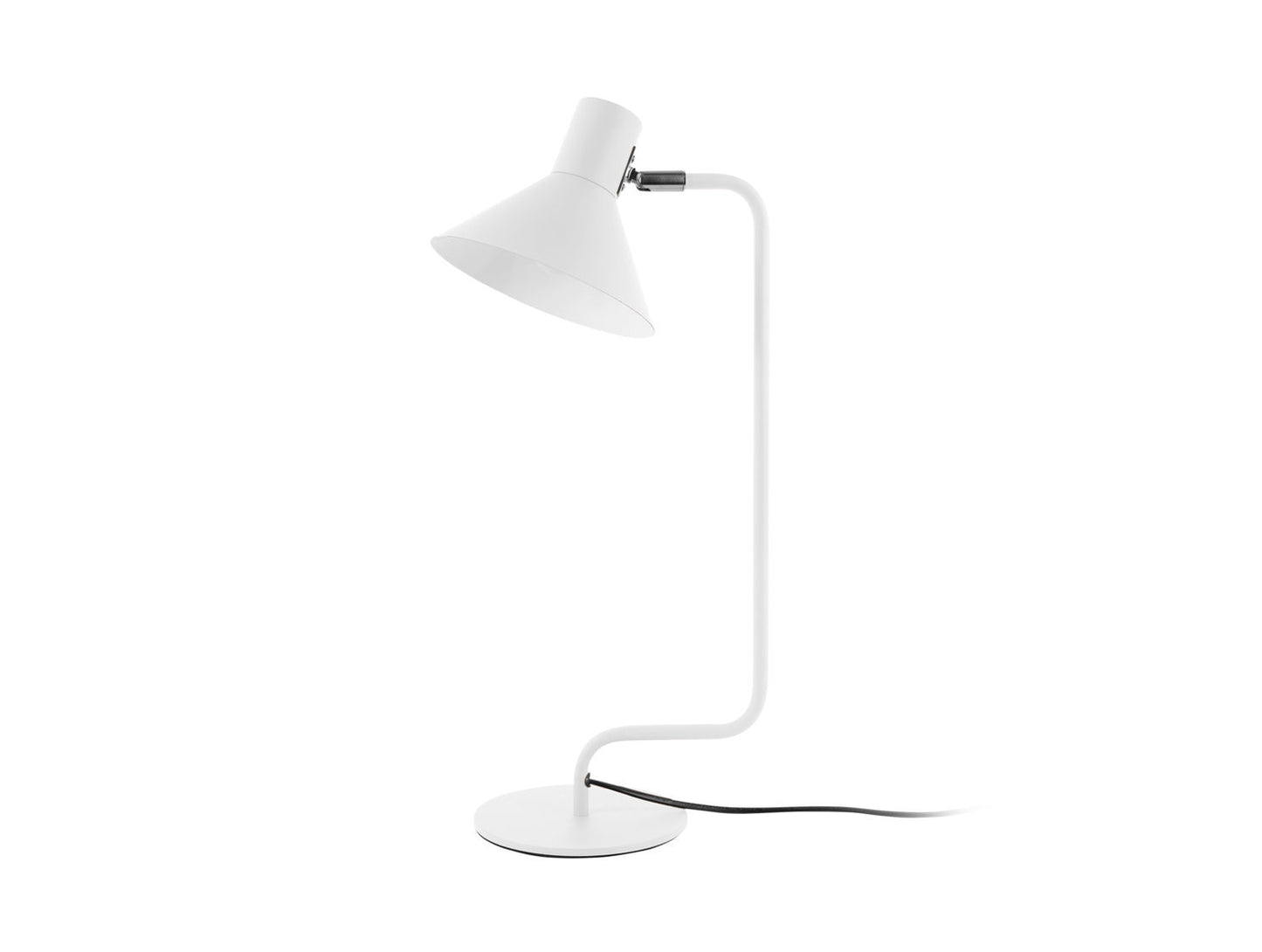 Leitmotiv Table lamp Office Curved metal white