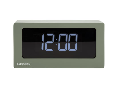 Karlsson Alarm clock Boxed LED jungle green