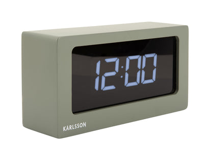 Karlsson Alarm clock Boxed LED jungle green