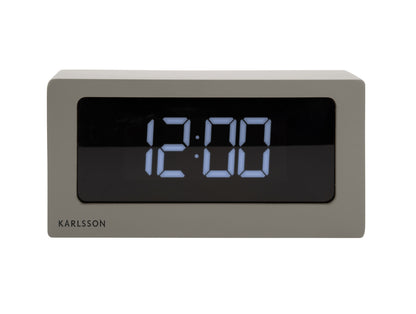 Karlsson Alarm clock Boxed LED warm grey