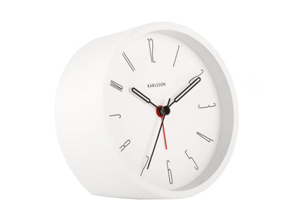 Karlsson Alarm clock Belle Numbers iron white