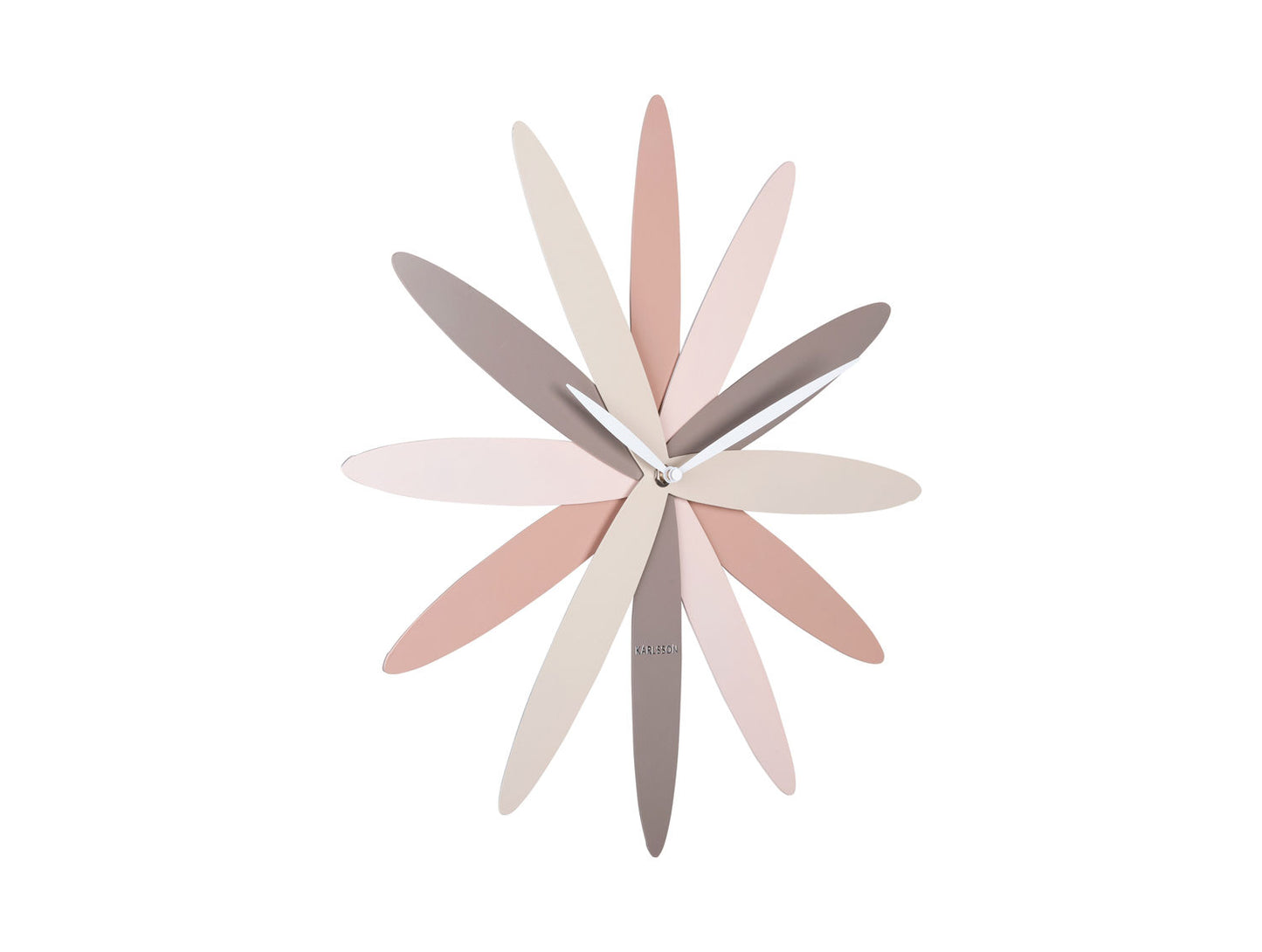 Karlsson Wall clock Bloom metal pink tones