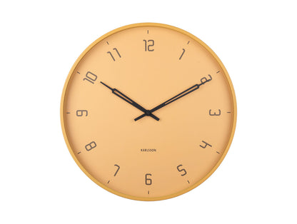 Karlsson Wall clock Stark iron matt honey yellow