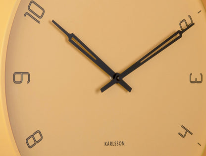 Karlsson Wall clock Stark iron matt honey yellow