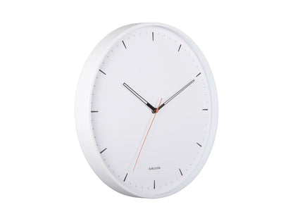 Karlsson Wall clock Calm iron matt white