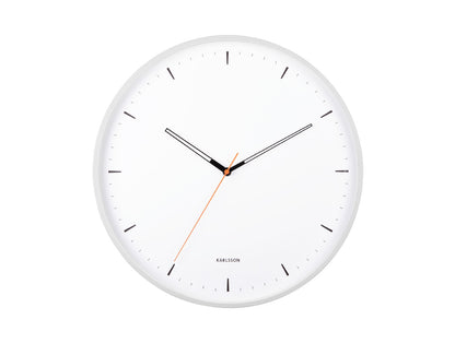 Karlsson Wall clock Calm iron matt white