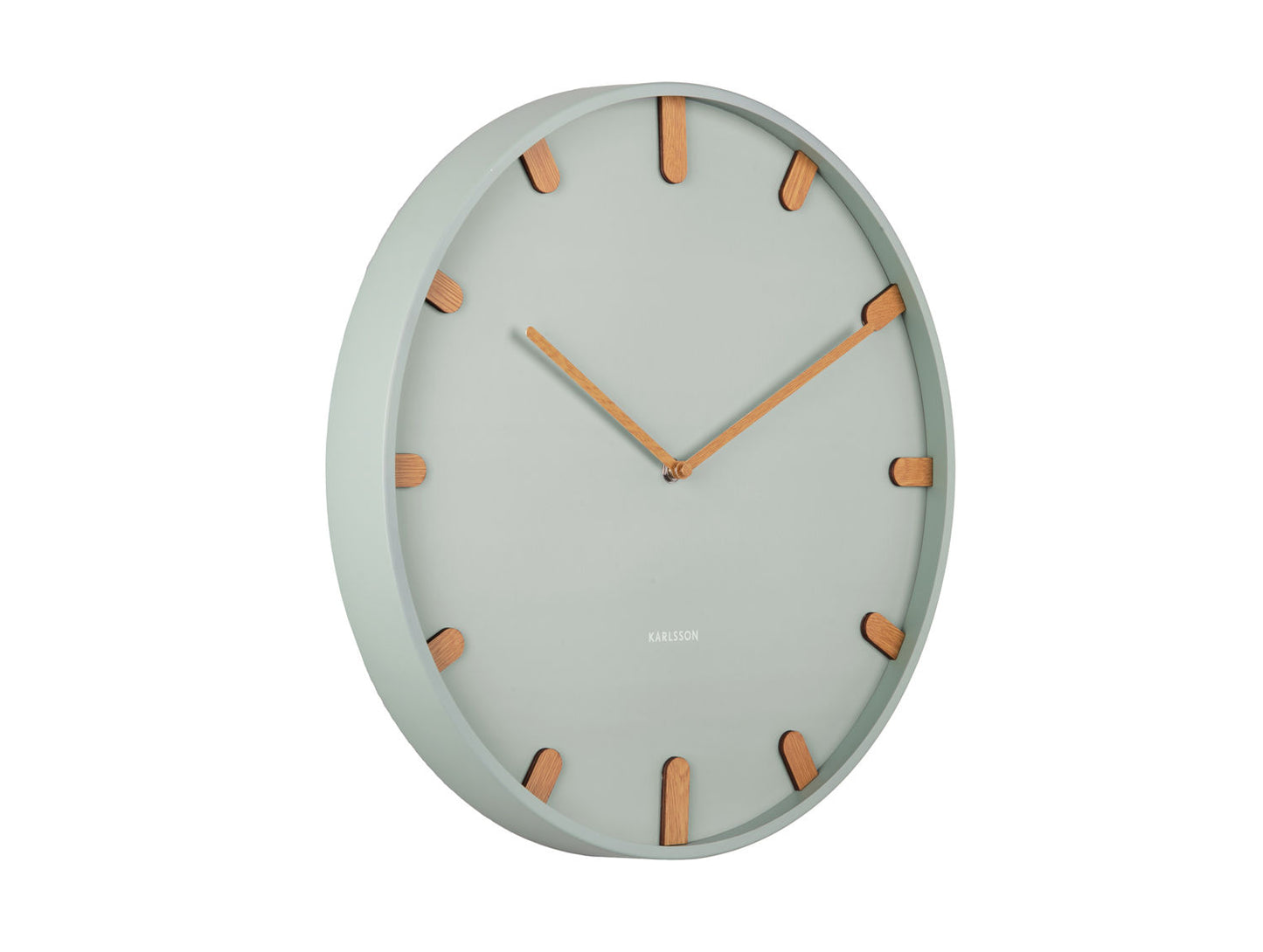 Karlsson Wall clock Grace metal grayed jade