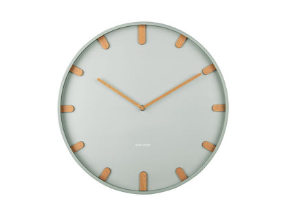 Karlsson Wall clock Grace metal grayed jade