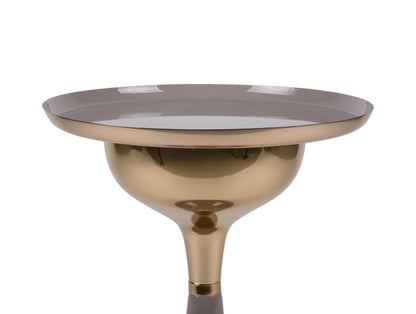 Leitmotiv Side table Ivy iron enamel dark grey