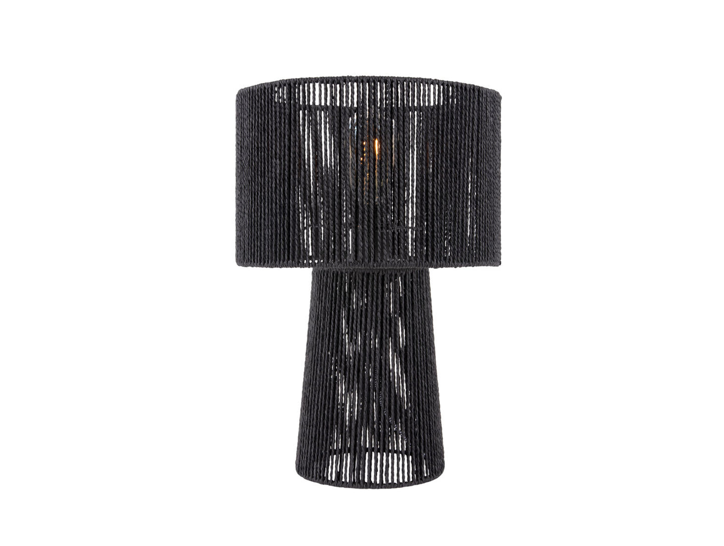 Leitmotiv Table lamp Forma pin paper rope black