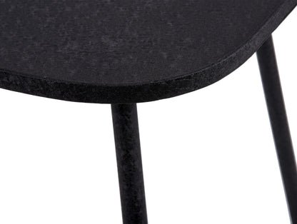 Leitmotiv Side table Boaz large iron textured black