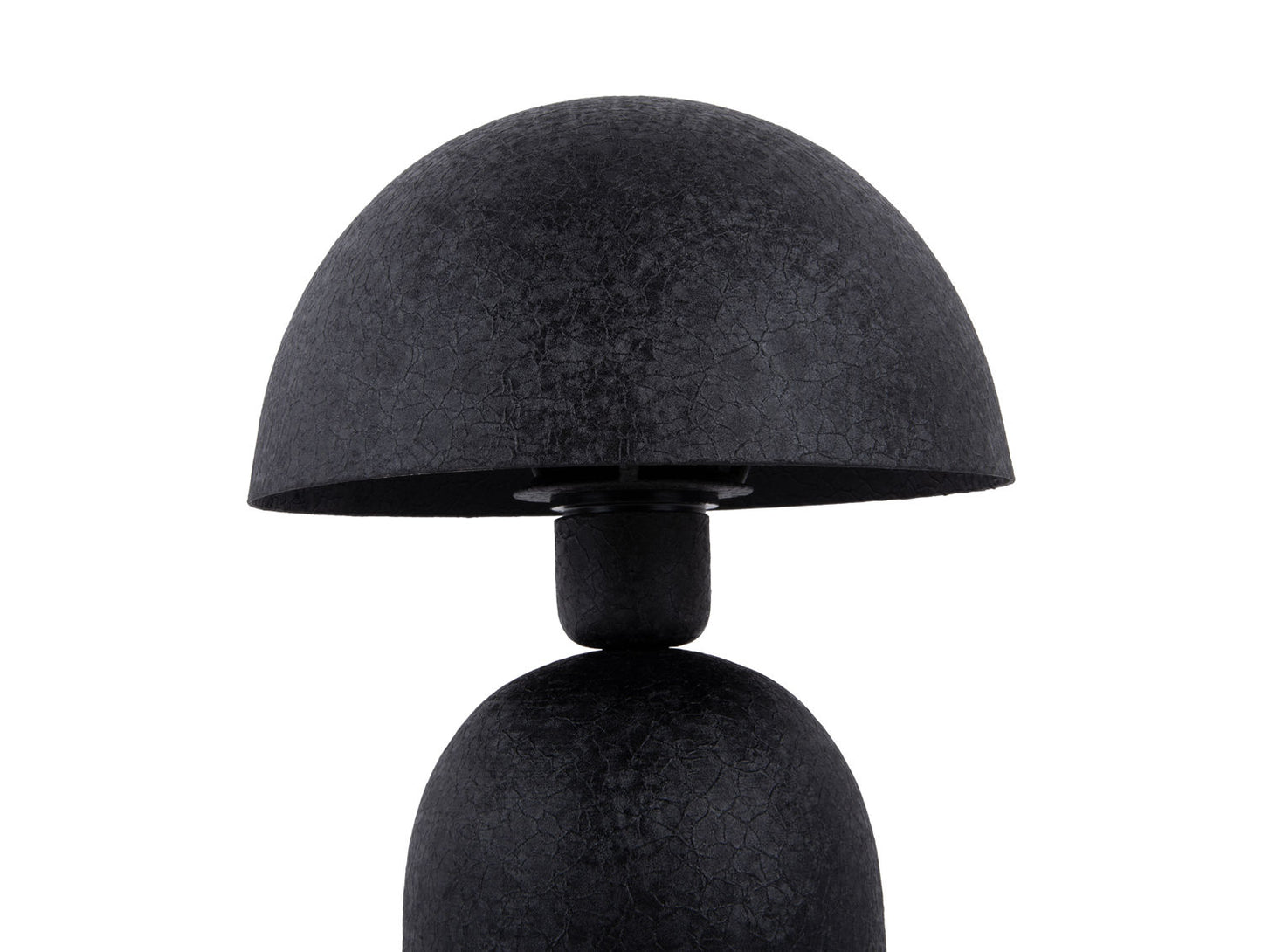 Leitmotiv Table lamp Boaz iron textured black