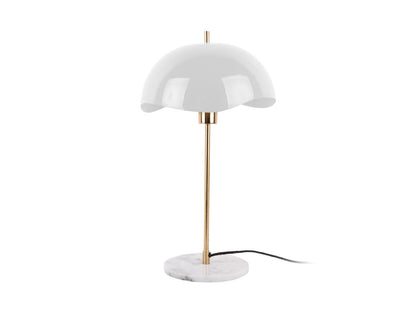 Leitmotiv Table lamp Waved Dome enamel white