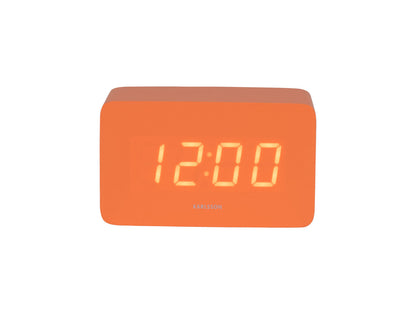 Karlsson Alarm clock Spry tube LED bright orange