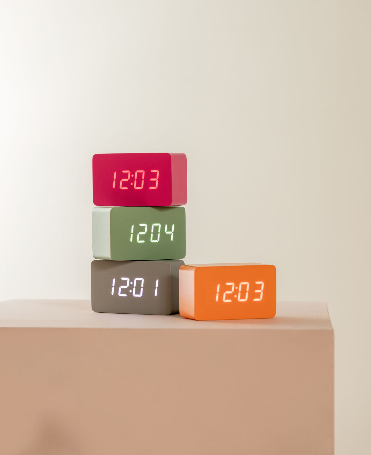 Karlsson Alarm clock Spry tube LED bright orange