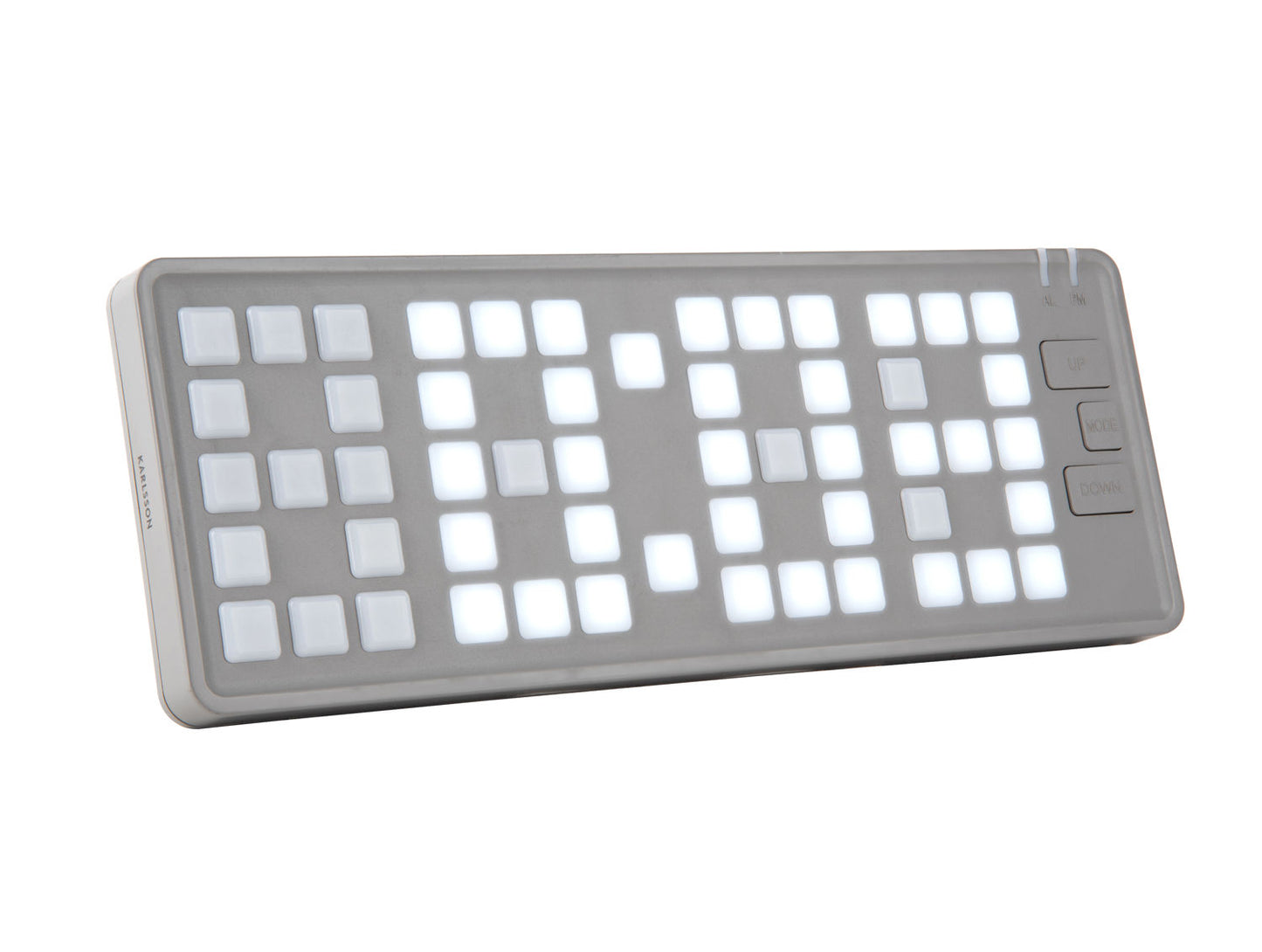 Karlsson Alarm clock Keyboard LED light grey