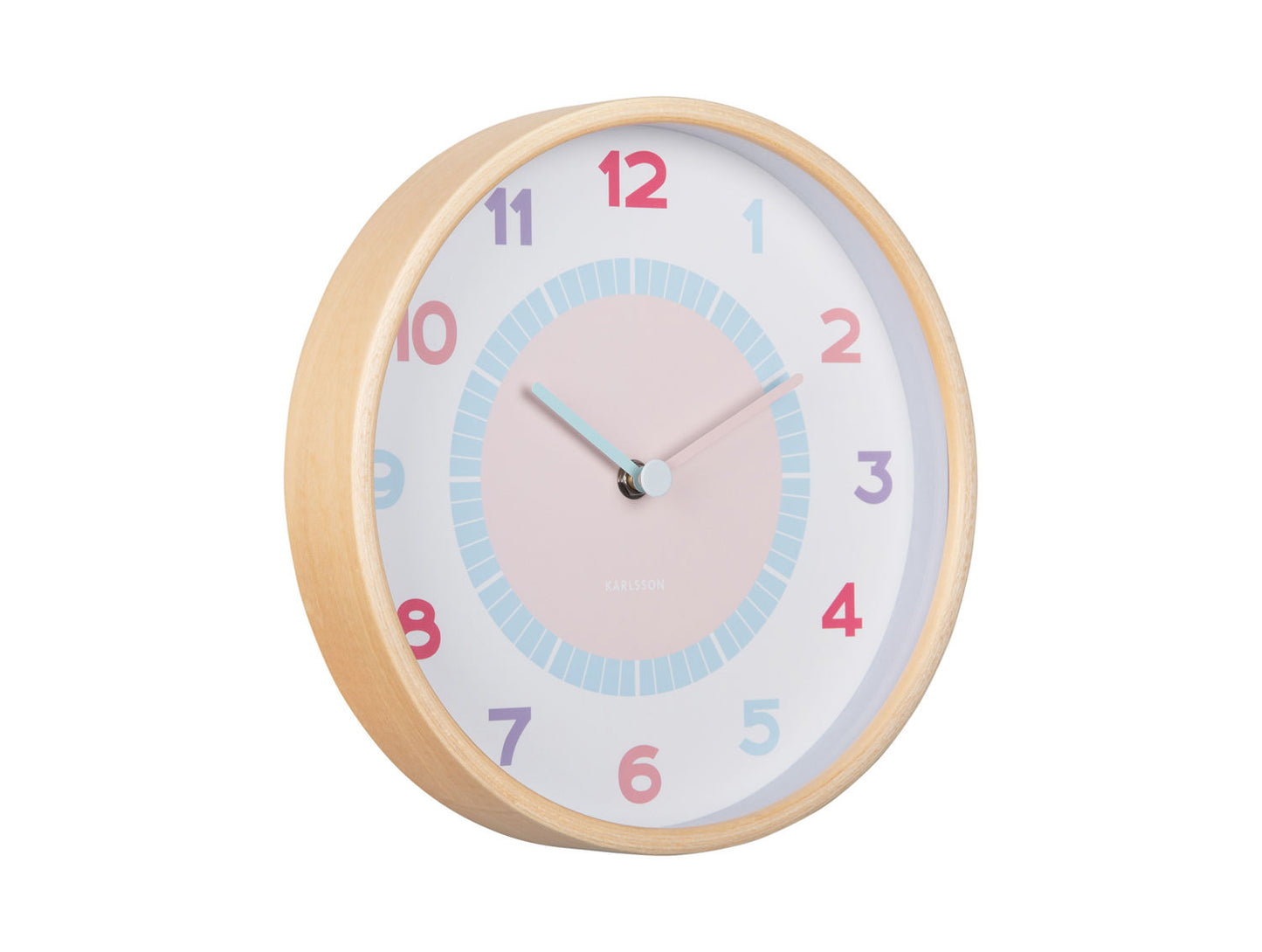 Karlsson Wall clock Chica wood multi colour