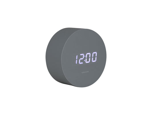 Karlsson Alarm clock Spry round LED mouse grey