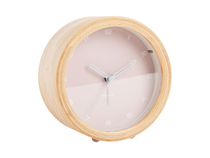 Karlsson Alarm clock Gentle w. light soft pink