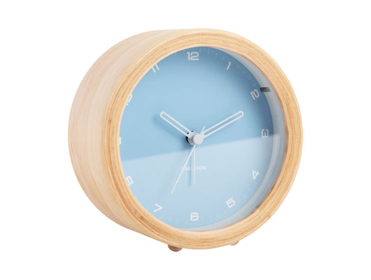 Karlsson Alarm clock Gentle w. light soft blue