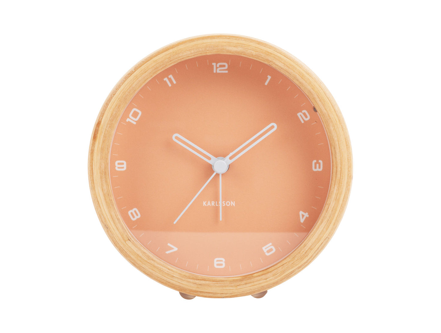 Karlsson Alarm clock Gentle w. light soft orange