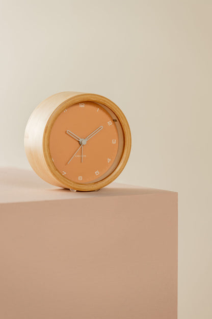 Karlsson Alarm clock Gentle w. light soft orange